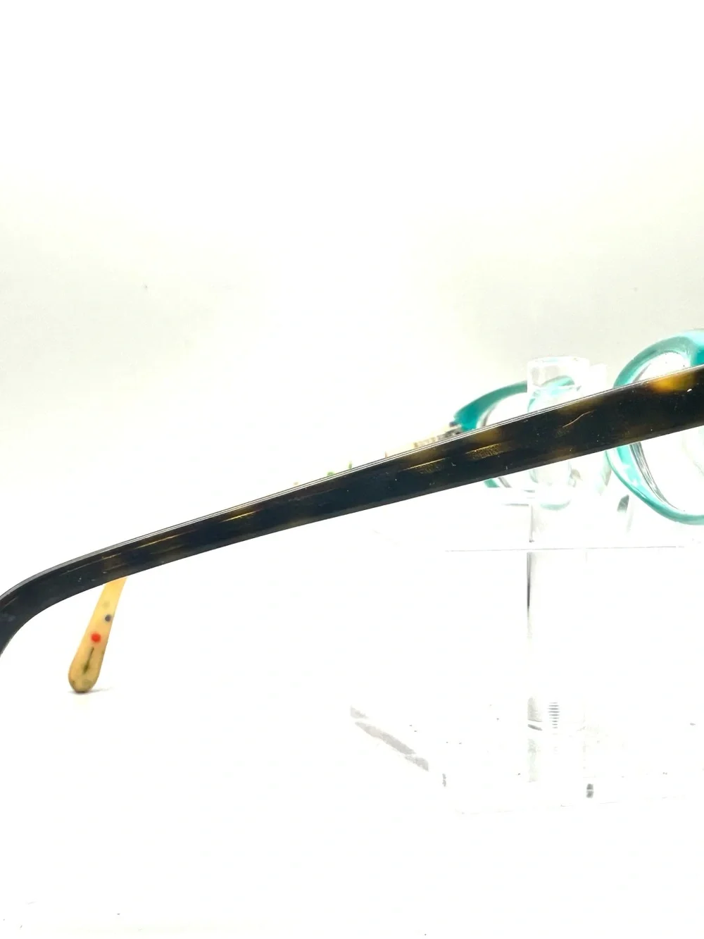Kate Spade Berget 0JEY Tortoise Teal Polka Dot Rectangular Eyeglasses Frames 135